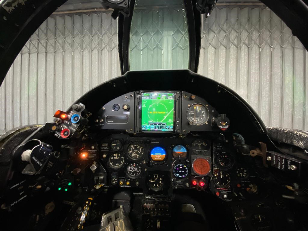 Avionics display and controls in an aircraft cockpit
